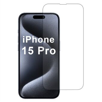 iPhone 15 Pro Näytönsuoja Kirkas HD Alumiini-Silikoni Lasi Kalvo 2.5D, Naarmuuntumaton