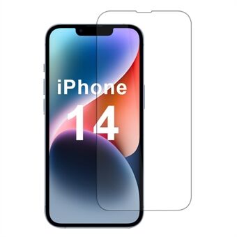 iPhone 14:lle 2.5D näytönsuoja, korkean alumiini-piilasin kalvo, 9H kovuus