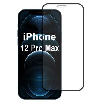 iPhone 12 Pro Max -näytönsuoja, korkealaatuinen alumiini-pii-lasi silkkipainatuksella