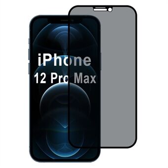 iPhone 12 Pro Maxin yksityisyyssuojalla varustettu näytönsuoja, 2.5D, Ei kuplia, Iskunkestävä