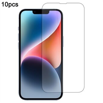 10 kpl / pakkaus iPhone 14 Plus Näytönsuoja Korkean alumiini-piilasin kalvo 0,33 mm 2,5D