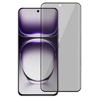 Oppo Reno12 Pro 5G (Global) Anti-Spy karkaistu lasinen näytönsuoja, 3D-kaareva reuna