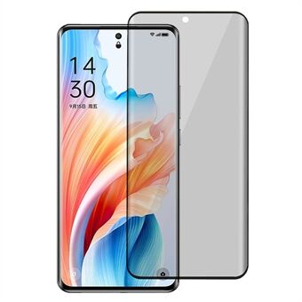 Oppo A2 Pro 5G / A3 Pro (Kiina) 5G Anti-Spy -yksityisyysnäytön suojakalvo karkaisu lasista