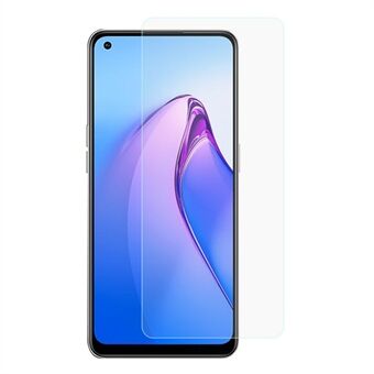 0,3 mm Arc Edge Tempered Glass -kalvo Oppo Reno8 4G:lle, teräväpiirto räjähdyssuojattu näytönsuoja