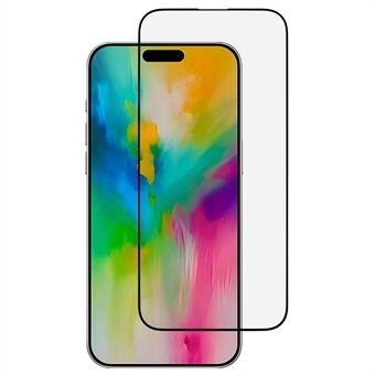 iPhone 16 Pro Max -näytönsuoja Ultra Clear 9D -kaarireunat karkaistua lasia, kokonaan peittävä kalvo