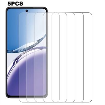 5 kpl oppo reno12 f 4g -näytönsuojia, 0,3 mm karkaistu lasikalvo.