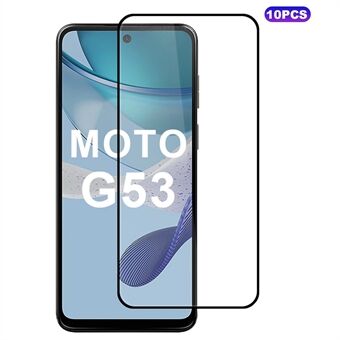 10 kappaletta Motorola Moto G53 5G näytönsuoja, naarmuuntumaton silkkipainokalvo