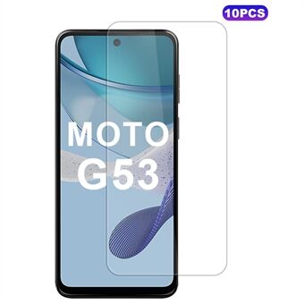 10 kpl / pakkaus Motorola Moto G53 5G näytönsuoja 0.33mm 2.5D räjähdyssuojakalvo