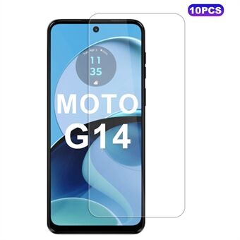 10 kpl / pakkaus Motorola Moto G14 4G -näytönsuoja, naarmunkestävä kalvo, 9H kovuus