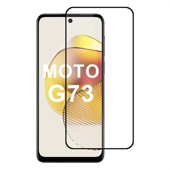 Motorola Moto G73 5G näytönsuoja 2.5D kaarireuna silkkipainatusreuna