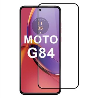 Motorola Moto G84 5G näytönsuoja 2.5D silkkipainatus, anti-sormenjälki, koko näytön peittävä