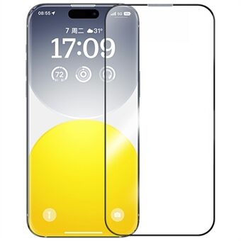 BASEUS Sapphire Series iPhone 16 Pro -puhelimelle, täyskattava HD-karkaistu lasinäytönsuoja