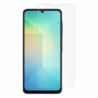 AMORUS Samsung Galaxy A06 Näytönsuoja 2.5D Arc Edge 9H korkealaatuisesta alumiini-pii-lasikalvosta