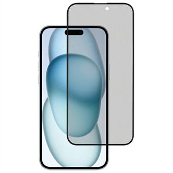 KZDOO iPhone 16 Plus / 15 Plus / 14 Pro Max -puhelimelle Anti-Peep karkaistu lasinäytönsuoja, täysliimainen silkkipainettu näytönkalvo