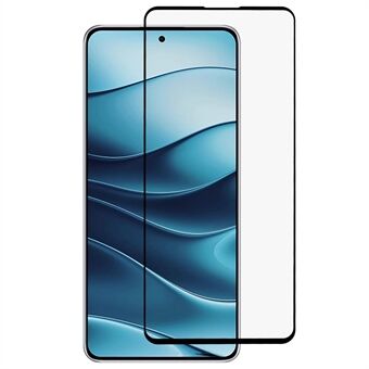 Xiaomi Redmi Note 14 5G Näytönsuoja Silkkipainatus Täysliimana Karkaistu Lasinäyttökalvo