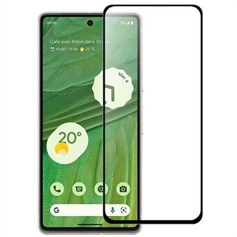 Google Pixel 7 5G:lle räjähdyssuojattu AGC Glass Full Screen Protector HD Clear Full Glue Black Edge Tempered Glass Film