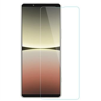 AMORUS Sony Xperia 5 IV 5G Ultra kirkas räjähdyssuojakalvo 2.5D Arc Edge Sormenjälkiä estävä korkea alumiinipii lasinen näytönsuoja