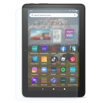 Amazon Fire HD 8 Kids (2022) -näytönsuoja, karkaistu lasi, räjähdyssuojattu 0,3 mm:n Edge , koko kansi Scratch kalvo