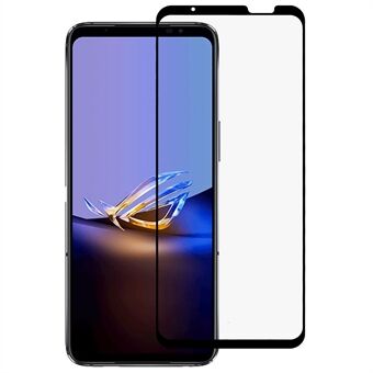 RURIHAI Asus ROG Phone 6D Ultimate 5G Full Glue Full Screen Protector 2.5D 0.26mm Särkytyksenkestävä korkean alumiinipii lasin toissijaisesti kovettuva kalvo