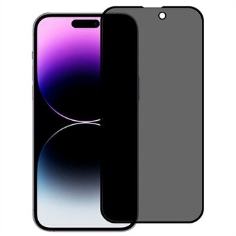 IPhone 14 Pro 180 Degree Anti-spy karkaistu Spy mattapintainen näytönsuoja