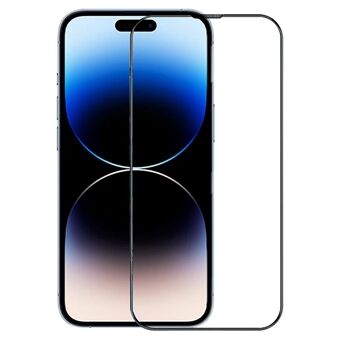 IPhone 14 Pro Max Matte Näytönsuojalle Herkkä kosketus, täysin peittävä Täysliimakarkaistu lasikalvo