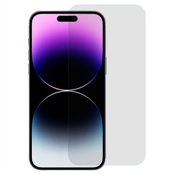 RURIHAI iPhone 14 Pro Max -puhelimelle Kiinteä tarttuva 0,26 mm Anti- Spy korkea alumiinipii lasikalvo pölytiivis näytönsuoja