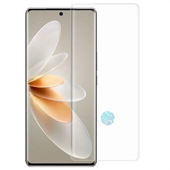 RURIHAI For vivo S16 / Xiaomi 13 Pro 5G HD Kirkas Näytönsuoja 3D Kaareva UV Nestemäinen karkaistu lasikalvo Tuki Sormenjälkilukitus