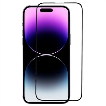 RURIHAI AGC Lasinen näytönsuoja iPhone 14 Pro Max HD kirkkaalle 0,26 mm 3D Edge täysliimakalvo