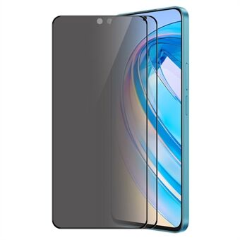 ENKAY HAT Prince 2 kpl Honor X8a 4G 28 Degree Anti- Spy Tempered Glass HD kirkas räjähdyssuoja koko näytön suojakalvolle