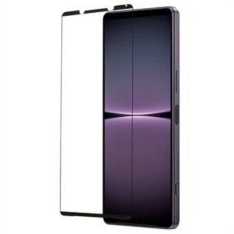 Sony Xperia 1 V Black Edge näytönsuojalle Silkkitulostus karkaistu lasi särkymätön suojakalvo