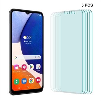 ENKAY HAT Prince 5 kpl Samsung Galaxy A14 5G / 4G näytönsuoja, 2.5D Arc 0.26mm 9H korkea alumiinipii lasikalvo