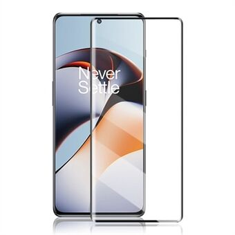 AMORUS OnePlus ACE 2 5G / 11R 5G silkkitulostus 3D kaareva näytönsuoja Täysliima Täyskansi karkaistu lasikalvo