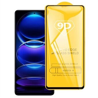 Puhelimen koko näytön suojakalvo Xiaomi Redmi Note 12 4G , 9D Silk Printing Side Glue Tempered Glass Filmille