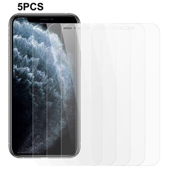 5 kpl / pakkaus 2,5D näytönsuoja iPhone 11 Pro Max 6,5 tuumalle , 0,3 mm 9H Hardness Tempered Glass Film