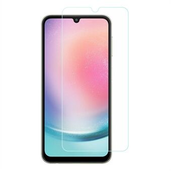 AMORUS Samsung Galaxy A24 4G 9H Kovuus korkea alumiini-pii lasikalvo 2.5D Arc Edge näytönsuoja