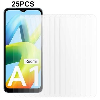 25 kpl Xiaomi Redmi A1 4G / A2 4G kirkkaalle näytönsuojalle, Scratch lasi näyttökalvo