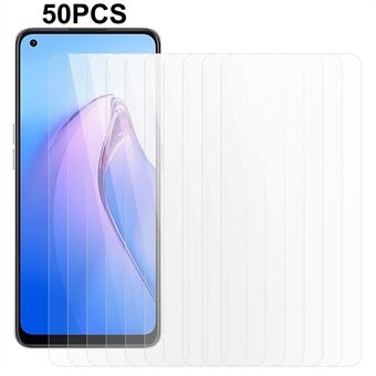 50 kpl Ultra kirkas näytönsuoja Oppo Reno8 4G , karkaistu lasi täysliimainen puhelimen näytön kalvo