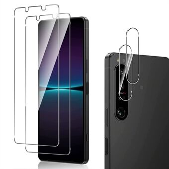 2 kpl Sony Xperia 1 IV 5G näytönsuojalle 9H karkaistu lasikalvo + kameran linssisuoja