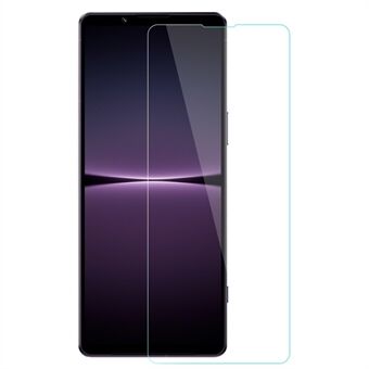 AMORUS Sony Xperia 1 V -puhelimen näytönsuojalle korkea alumiini-silikonilasi 2.5D Arc Edge Ultra kirkas kalvo