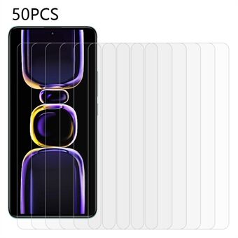 50 kpl Xiaomi Redmi K60 Pro 5G / K60 5G / Poco F5 Pro 5G karkaistu lasikalvo Scratch näytönsuoja