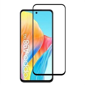 RURIHAI 2.5D 0.26mm puhelimen näytönsuoja Oppo A98 5G:lle, korkea alumiinipii lasi, toissijaisesti kovettunut kalvo