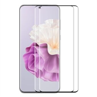 ENKAY HAT Prince 2 KPL Huawei P60 / P60 Pro / P60 Art Full Screen Protector Sivuliima 3D Kaareva karkaistu lasikalvo