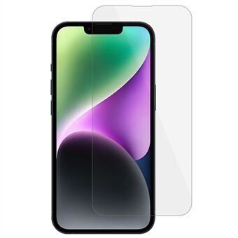 IPhone 15 -puhelimen näytönsuojalle 2.5D Arc Edge Scratch korkea alumiini-silikonilasikalvo