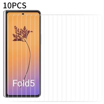 RURIHAI 10 kpl näytönsuoja Samsung Galaxy Z Fold5 5G , 0.18mm 2.5D Arc Edge korkea alumiini-silikonilasikalvo