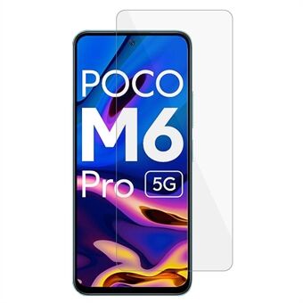 Xiaomi Poco M6 Pro 5G -puhelimen näytönsuojalle 0,3 mm kaarireuna Edge lasi HD kirkas kalvo