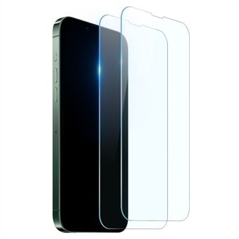 NORTHJO 2kpl/setti iPhone 14 Max 6,7 tuuman A+ 0,3 mm 2,5D korkean alumiinipii-näytönsuojakalvolle HD kirkas sormenjäljetön kalvo