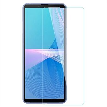 AMORUS-näyttökalvo Sony Xperia 10 III 5G/Xperia 10 III Lite HD kirkas 2.5D korkea alumiinipii lasinen pölysuoja