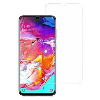 Scratch Samsung Galaxy A70 HD kirkas korkea alumiinipii lasi näytönsuoja 2.5D Arc Edges 9 Kovuus naarmuuntumaton kalvosuoja