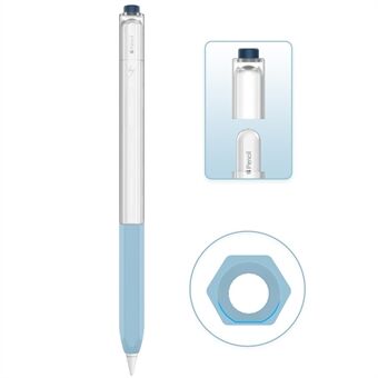 AHASTYLE PT-LC05 Apple Pencilille (2. sukupolvi) Jelly-tyylinen läpikuultava kynäkynänsuojus silikoni-pudotusta estävä liukastumista estävä suojaholkki