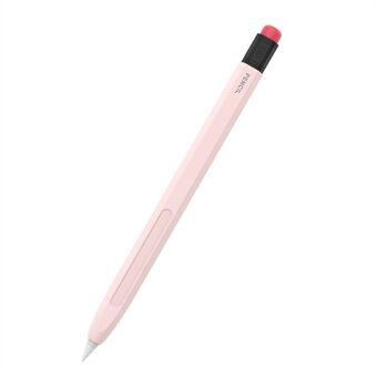 AHASTYLE PT180-2 Apple Pencilille 2. sukupolven Retro-silikoninen suojaholkki, kapasitiivinen kynäkynä, putoamisen estävä suojus